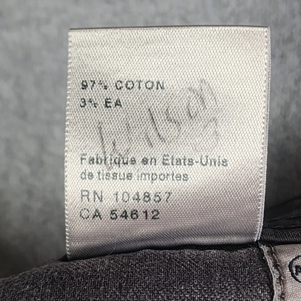 AG Adriano‎ Goldschmied The Protege Pants Mens Size 38x30 Gray Stretch Tag 38x34